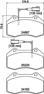 HELLA PAGID 8DB 355 016-141 Brake Pad Set, disc brake