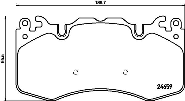 HELLA PAGID 8DB 355 016-151 Brake Pad Set, disc brake
