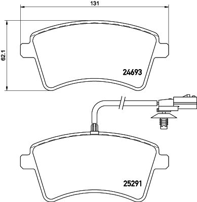HELLA PAGID 8DB 355 016-241 Brake Pad Set, disc brake