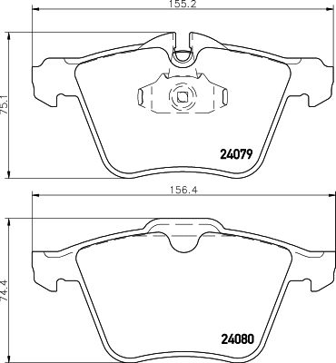 HELLA PAGID 8DB 355 016-291 Brake Pad Set, disc brake
