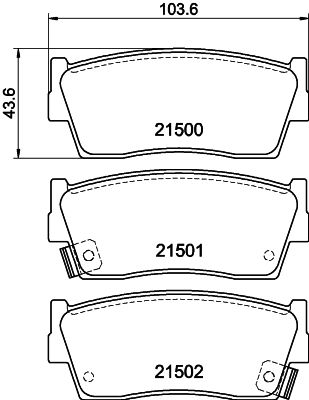 HELLA PAGID 8DB 355 016-371 Brake Pad Set, disc brake