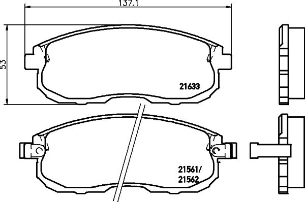 HELLA PAGID 8DB 355 016-381 Brake Pad Set, disc brake