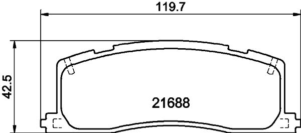 HELLA PAGID 8DB 355 016-391 Brake Pad Set, disc brake