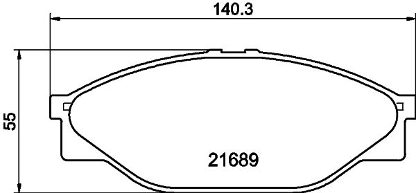 HELLA PAGID 8DB 355 016-411 Brake Pad Set, disc brake