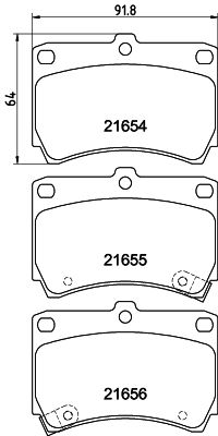 HELLA PAGID 8DB 355 016-431 Brake Pad Set, disc brake