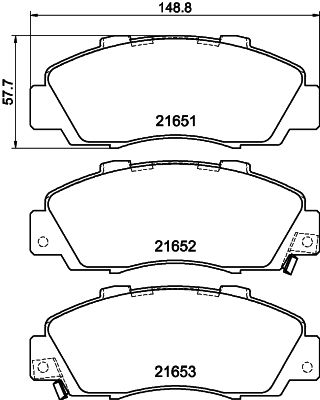 HELLA PAGID 8DB 355 016-441 Brake Pad Set, disc brake