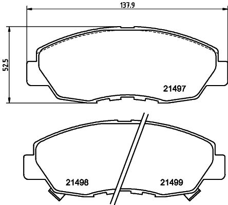 HELLA PAGID 8DB 355 016-511 Brake Pad Set, disc brake