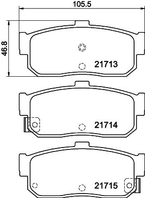 HELLA PAGID 8DB 355 016-561 Brake Pad Set, disc brake