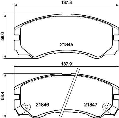 HELLA PAGID 8DB 355 016-611 Brake Pad Set, disc brake