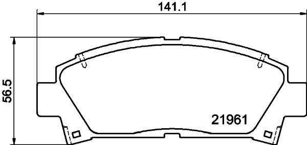 HELLA PAGID 8DB 355 016-721 Brake Pad Set, disc brake