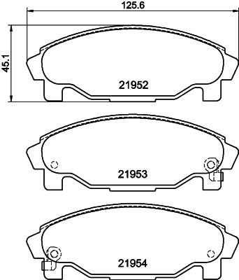 HELLA PAGID 8DB 355 016-991 Brake Pad Set, disc brake