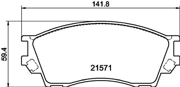 HELLA PAGID 8DB 355 017-091 Brake Pad Set, disc brake