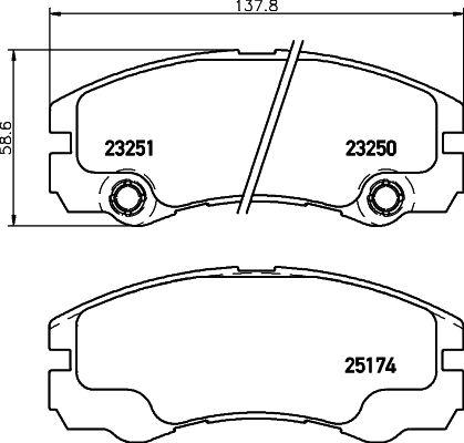HELLA PAGID 8DB 355 017-131 Brake Pad Set, disc brake