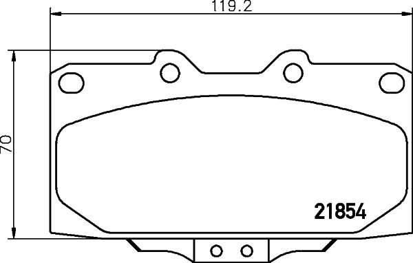 HELLA PAGID 8DB 355 017-211 Brake Pad Set, disc brake