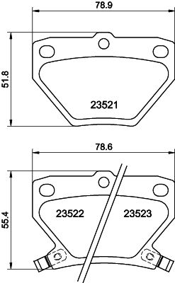 HELLA PAGID 8DB 355 017-221 Brake Pad Set, disc brake
