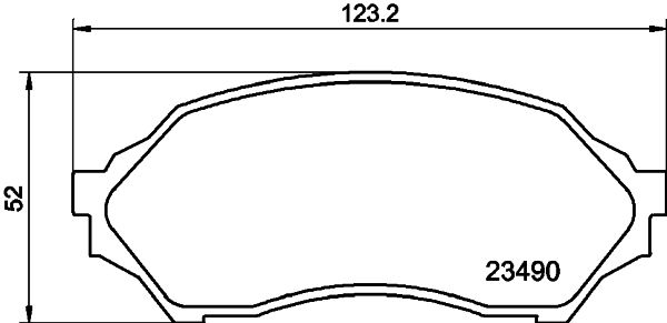 HELLA PAGID 8DB 355 017-281 Brake Pad Set, disc brake