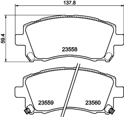 Brake Pad Set, disc brake HELLA PAGID 8DB 355 017-291