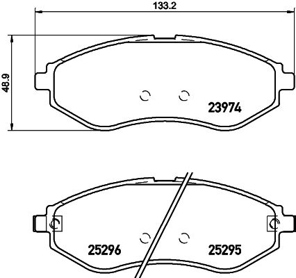 HELLA PAGID 8DB 355 017-351 Brake Pad Set, disc brake