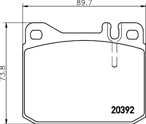 HELLA PAGID 8DB 355 017-481 Brake Pad Set, disc brake