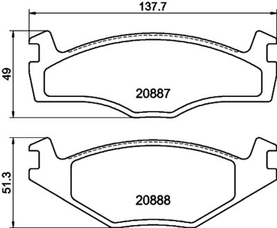 Brake Pad Set, disc brake HELLA PAGID 8DB 355 017-501