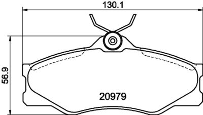 Brake Pad Set, disc brake HELLA PAGID 8DB 355 017-661