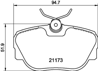 Brake Pad Set, disc brake HELLA PAGID 8DB 355 017-811