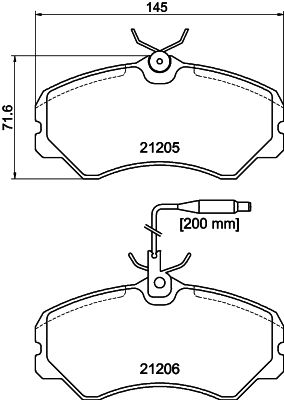 HELLA PAGID 8DB 355 017-841 Brake Pad Set, disc brake