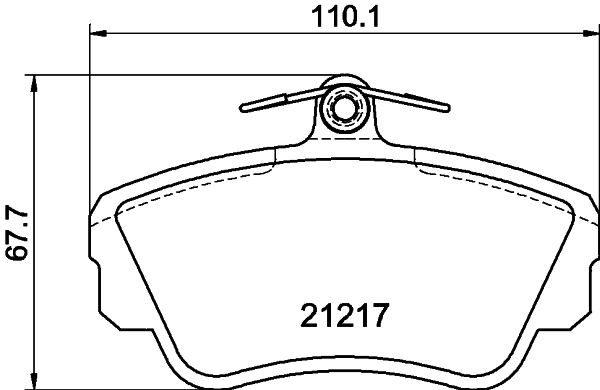 HELLA PAGID 8DB 355 017-921 Brake Pad Set, disc brake