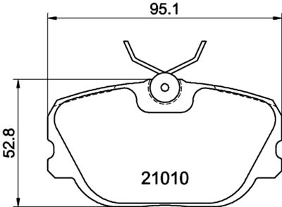 Brake Pad Set, disc brake HELLA PAGID 8DB 355 017-941