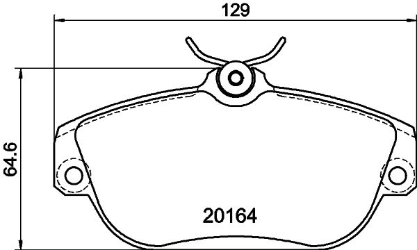 HELLA PAGID 8DB 355 018-001 Brake Pad Set, disc brake