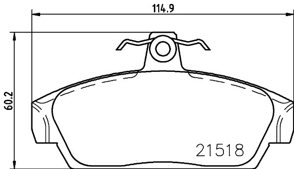 HELLA PAGID 8DB 355 018-081 Brake Pad Set, disc brake