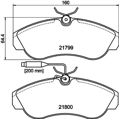 HELLA PAGID 8DB 355 018-151 Brake Pad Set, disc brake