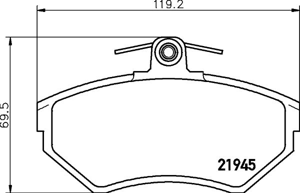 HELLA PAGID 8DB 355 018-241 Brake Pad Set, disc brake