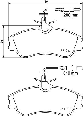 HELLA PAGID 8DB 355 018-261 Brake Pad Set, disc brake