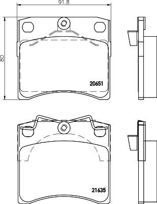 Brake Pad Set, disc brake HELLA PAGID 8DB 355 018-381