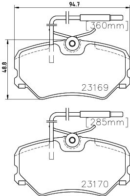 HELLA PAGID 8DB 355 018-401 Brake Pad Set, disc brake