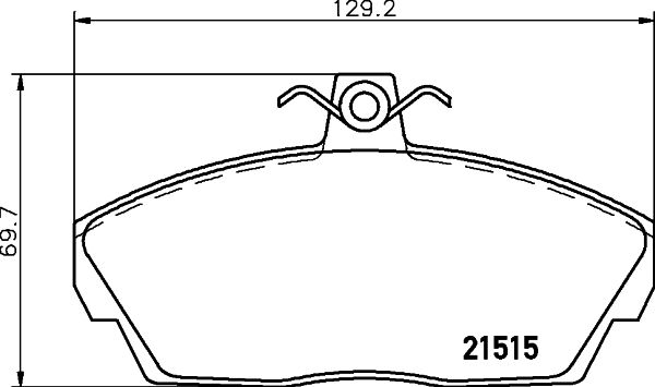HELLA PAGID 8DB 355 018-431 Brake Pad Set, disc brake