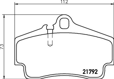 Brake Pad Set, disc brake HELLA PAGID 8DB 355 018-481