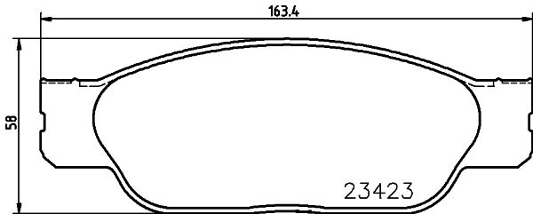 HELLA PAGID 8DB 355 018-551 Brake Pad Set, disc brake