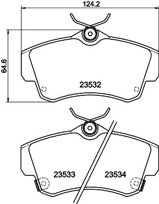 HELLA PAGID 8DB 355 018-651 Brake Pad Set, disc brake