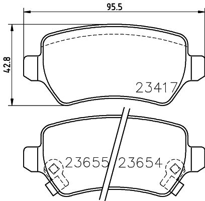 HELLA PAGID 8DB 355 018-781 Brake Pad Set, disc brake