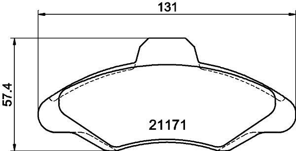 HELLA PAGID 8DB 355 019-041 Brake Pad Set, disc brake