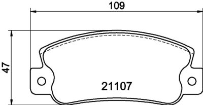 Brake Pad Set, disc brake HELLA PAGID 8DB 355 019-061