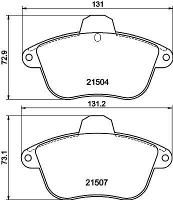 HELLA PAGID 8DB 355 019-081 Brake Pad Set, disc brake