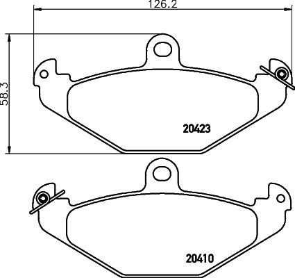 HELLA PAGID 8DB 355 019-191 Brake Pad Set, disc brake