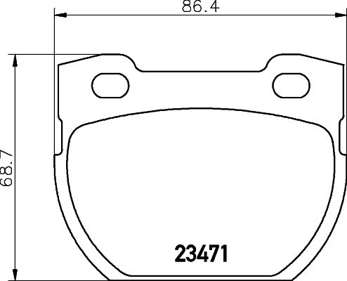HELLA PAGID 8DB 355 019-231 Brake Pad Set, disc brake