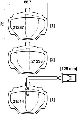 HELLA PAGID 8DB 355 019-241 Brake Pad Set, disc brake