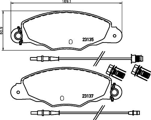 HELLA PAGID 8DB 355 019-331 Brake Pad Set, disc brake