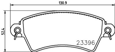 Brake Pad Set, disc brake HELLA PAGID 8DB 355 019-341