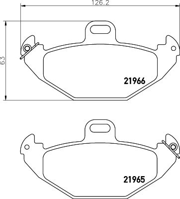 HELLA PAGID 8DB 355 019-351 Brake Pad Set, disc brake